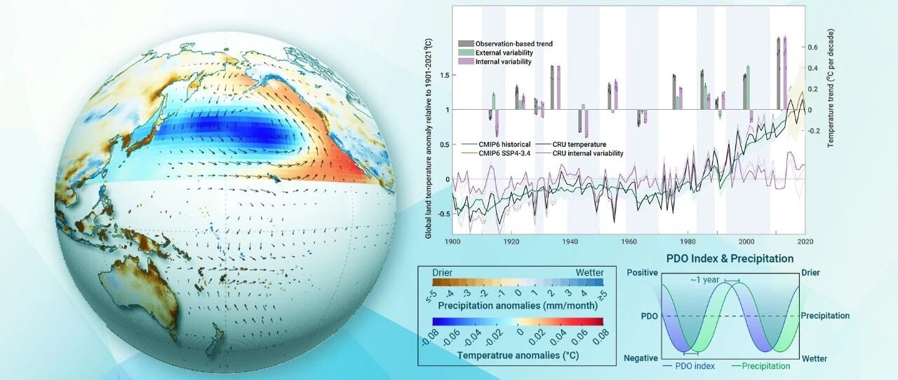 SUSTech Zeng team reveals Pacific Decadal Oscillation impacts on global land temperature and precipitation source image